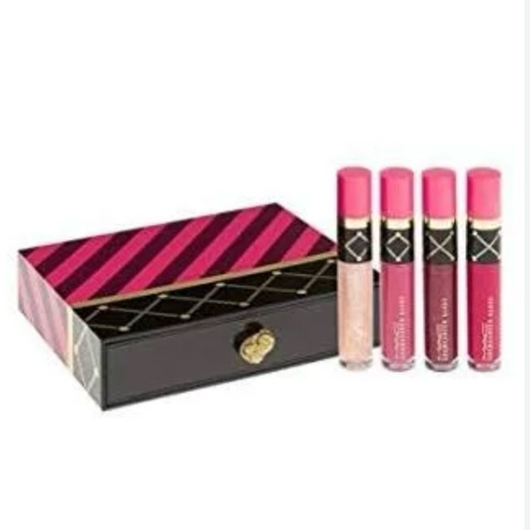 MAC Nutcracker Sweet Red Lip Gloss Kit Set of Four NEW IN BOX - Picture 6 of 6